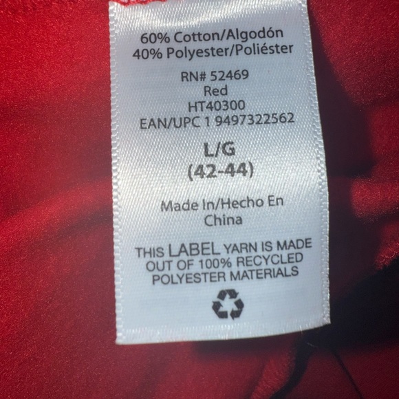 Holiday Time Red Gangsta Wrapper Men's Sweater NWOT - Picture 5 of 6